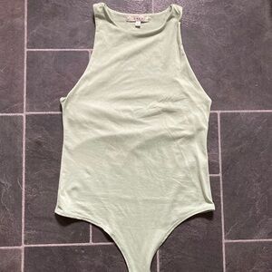 Gaze high neck sleeveless bodysuit